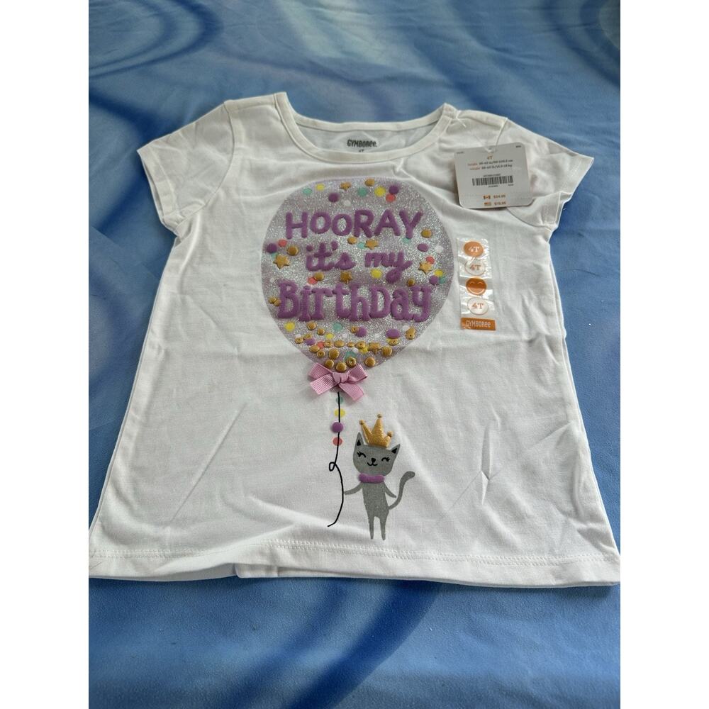 4T NWT Gymboree It’s My Birthday Shirt Girls